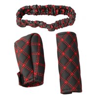 Magideal - 3 Unids/ Cubiertas De Freno , Cubiertas De Perilla De Marchas, Decoración Interior , Rojo