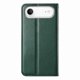 thumbnail image 3 of Funda tipo cartera para iPhone 17 Air de piel con cierre magnético, ranuras para tarjetas y correa para la muñeca Verde, 3 of 6