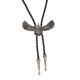 thumbnail image 1 of águila metal hombre bolo bola lazo rodeo corbata vaquero occidental plata antigua, 1 of 3