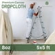 thumbnail image 2 of Lona Drop Cloth Salt Earth, 100% algodón reciclado, 5 x 5 pies, paquete de 2 unidades, 2 of 7