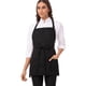 thumbnail image 1 of Delantal Chef Works con tres bolsillos, unisex, negro, talla única, 1 of 5