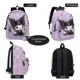 thumbnail image 3 of 3PC-SET Printing Peripheral Sanrio Kuromi Backpack Student School Bag Pencil Case Bag Mochila Boys Girls Anime kawaii Cartoon, 3 of 3