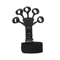 Magideal - Ejercitador De Dedos De Silicona, Fortalecedor Extensor De Dedos Ligero Fortalecedor De Agarre De Mano Cómodo Para Equipos De Ejercicios Musculares De , Negro