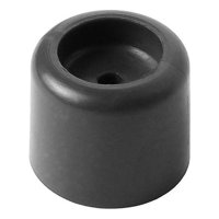 Tope De Puerta Redondo 25 Mm Plástico Negro 80 Un Dvp