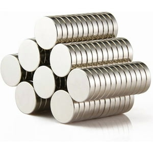 Genérica - Pack 150Pcs Imanes Neodimio Imanes Súper Fuertes De 10Mm*10Mm*2Mm Redondo