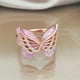 thumbnail image 4 of Stylish Silver Plated Hollow Butterfly Ring for Women - Perfect for Parties and Everyday Wear, 4 of 5
