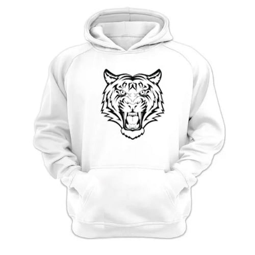 Genérico - Poleron Canguro Tigre Blanco Talla Xs Unisex