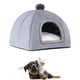 thumbnail image 5 of Camas para gatos de interior, cama lavable, cueva acogedora, tienda de campaña 2 en 1, sofá con cojín, camas y muebles para gatos, para mascotas pequeñas y medianas., 5 of 5