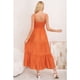 thumbnail image 2 of Maxi Vestido Mujer Largo Liso Tirantes Ajustables Eventos Fiesta 3361, 2 of 3