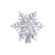 thumbnail image 1 of Topper del árbol de Navidad iluminado con luces de proyector de copos de nieve giratorias led incorporadas, topper del árbol hueco con enchufe de plata para el hogar interior, 1 of 3