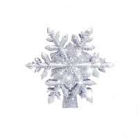 Xusx111 - Topper Del Árbol De Navidad Iluminado Con Luces De Proyector De Copos De Nieve Giratorias Led Incorporadas, Topper Del Árbol Hueco Con Enchufe De Plata Para El Hogar Interior