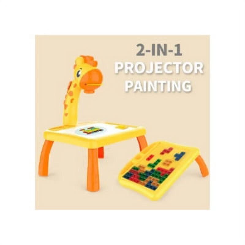 Genérico - Mesa Proyector Dibujo Didactica Y Juego De Tetris Amarillo