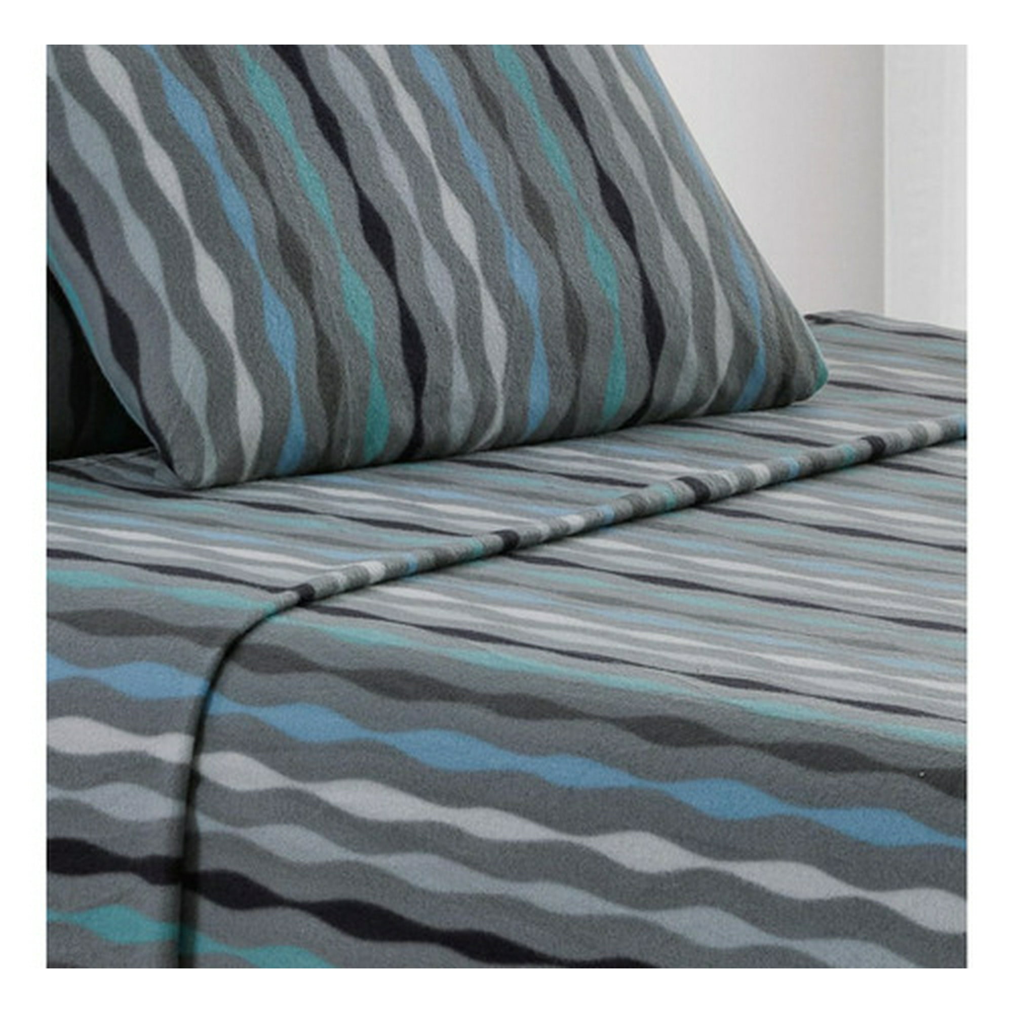 Sabana Andes Polar Estampada Ondas 1.5 Plaza