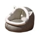 thumbnail image 3 of Cama Para Gatos, Cueva, Perrera, Dormir, Semicerrada, Nido Para Gatos, Para Cachorros, Perros, Gatitos, L, Gris, 3 of 5