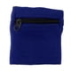thumbnail image 3 of Deportes Al Aire Libre Fitness Mu?equera Banda Para El Sudor Monedero Bolsillo Con Cremallera Azul Real, 3 of 5