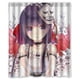 thumbnail image 1 of Cortina de ducha de baño con dibujos animados de anime japonés, con ganchos, tamaño 60 x 72 pulgadas, 1 of 3