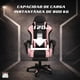 thumbnail image 3 of Silla Gamer Hell Castle Reclinable Con Cojin Lumbar Rosa Negro Cuero Sintético, 3 of 7
