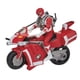 thumbnail image 3 of Figura de acción Playset Power Rangers Red Ranger con bicicleta, 3 of 3
