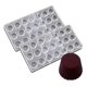 thumbnail image 1 of Pack X2 Moldes Chocolate Moldes De Policarbonato Circular Gris, 1 of 5