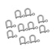 thumbnail image 5 of 10 Piezas Hebillas De Herradura Llavero Pulsera Clips Para DIY Correas Mochilas Plata, 5 of 5