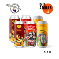 Productoras Cerveceras De Chile - Pack 6 Cervezas Ámbar 473 Cc C/U