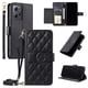 thumbnail image 1 of Funda tipo billetera FOXDOCK para Xiaomi Redmi Note 12 4G – Tapa abatible con correa para mujer, 1 of 5