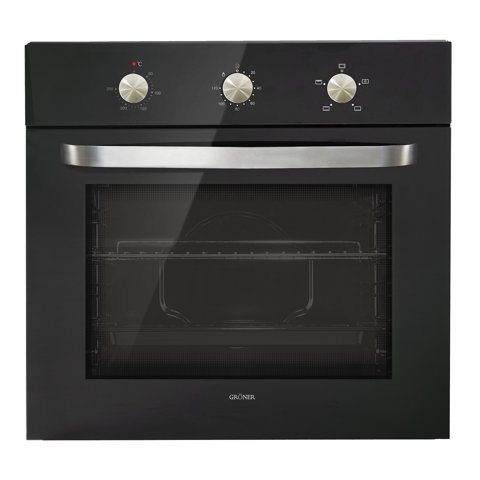 Groner - Horno Eléctrico Empotrable Black 4F 56L