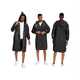 thumbnail image 2 of Poncho impermeable portátil con capucha, reutilizable, color negro, 2 of 3