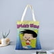 thumbnail image 2 of Bobby's World Bolso de tela con estampado de lienzo para mujer, bolsa de compras reutilizable y estética, con cremallera interior, regalo para mujer,40*45cm., 2 of 6