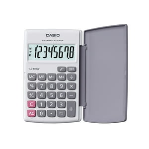 Casio - Calculadora De Bolsillo Blanca Lc-401Lv