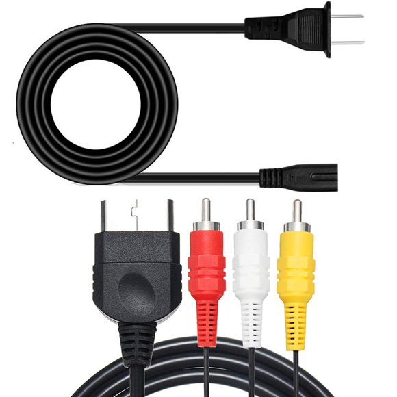 Cable AV y cable adaptador de alimentación de CA para Xbox Game FIOTOK