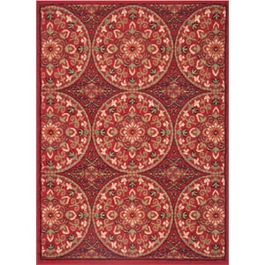 Cannon - Bajada De Cama Jazmin Rojo 50X90