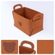 thumbnail image 2 of REGALWOVEN Cubo de Almacenamiento, Juego de 3 Cestas de Almacenamiento con Asas para Estantes y Armarios, Cesta de Almacenamiento Plegable para Organizar Ropa y Libros Marrón 9.8*7.1*5.9in, 2 of 6