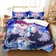 thumbnail image 1 of Anime Re Zero Rem Ram Emilia Bedding Set,Duvet Cover Bed Set Quilt Cover Pillowcase, Boys Girls Adults Bed Sheets, 1 of 5