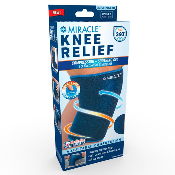 Envoltura de compresión Ontel Miracle Knee Relief con infusión de gel