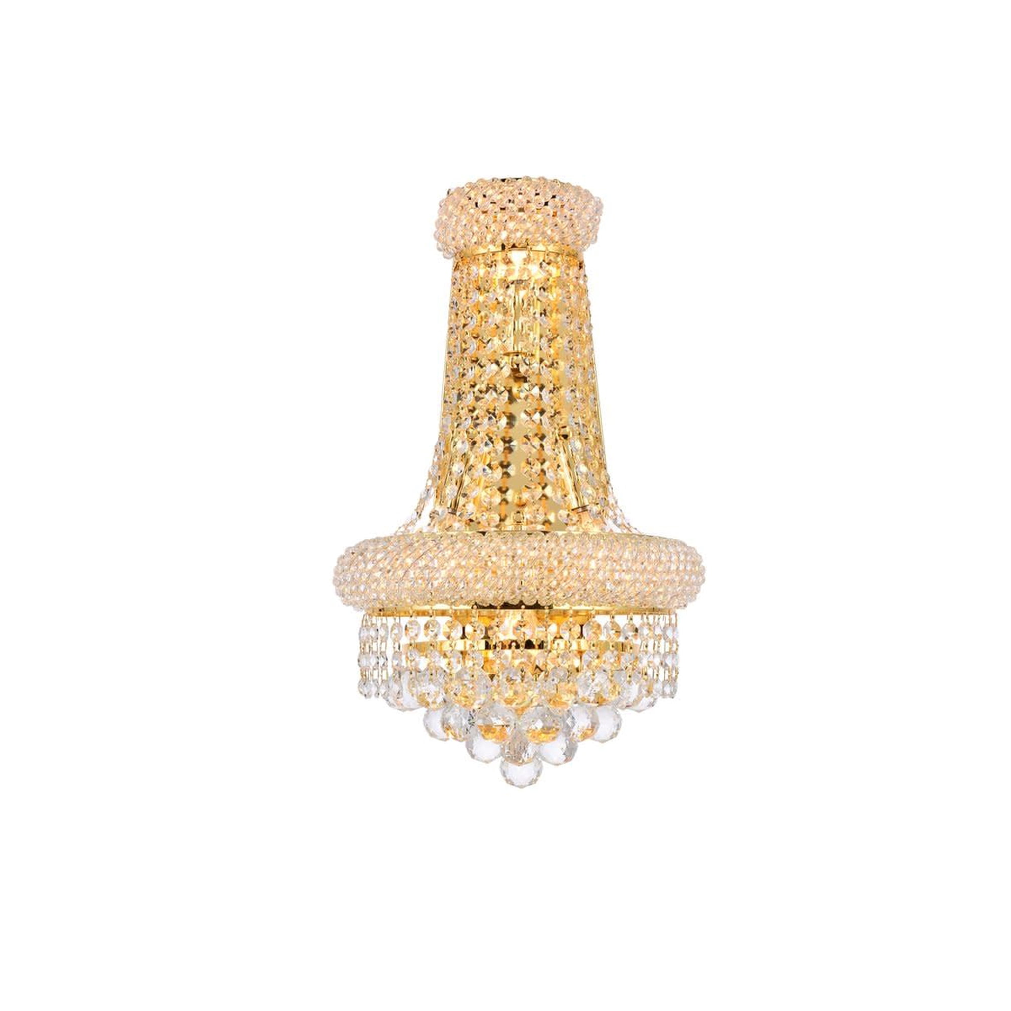 Aplique De Pared Elegant Lighting Primo 43x30x18 Cm Dorado 4 Luces