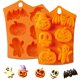 thumbnail image 1 of Molde de silicona naranja para Halloween OMDBAGD - juego de 2 unidades, 1 of 8