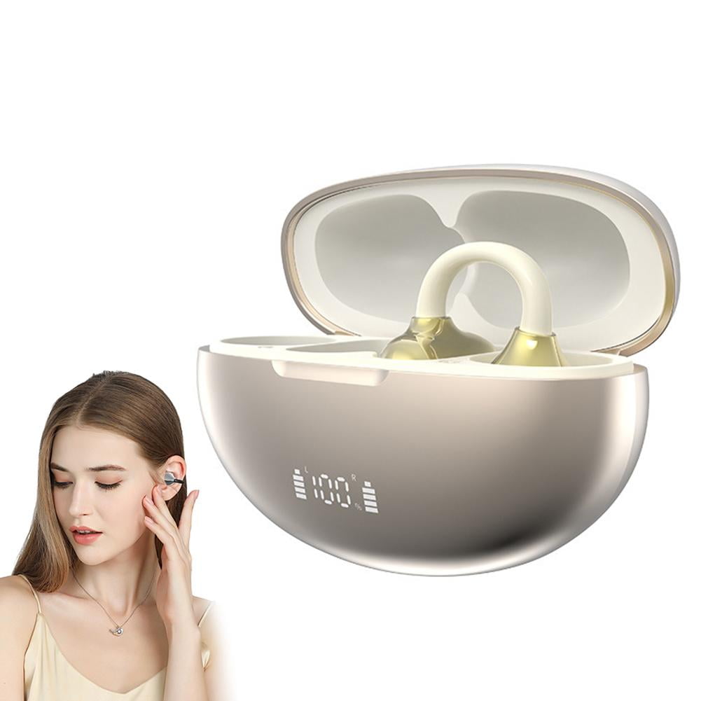 Unbrand - Q18 Open Ear Wireless Headphones With Led Display Bluetooth 5.4 And Environmental Noise Reduction Feature