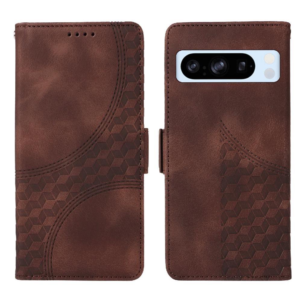 Carcasa Foxdock Google Pixel 8 Pro De Cuero Pu, Diseño Acolchado Clásico, Protección Contra Caídas Y Rayones