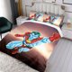 thumbnail image 3 of Capitán Planeta Conjunto de sábanas temático, trío de piezas, cómodo y amigable con la piel, diseño único, regalo de decoración para el hogar para familiares, amigos y fans,140cm *210cm, 3 of 6