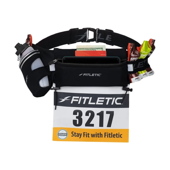 Cinturón de Hidratación Fitletic con Pack de Cintura y Botella de Agua de 355 ml