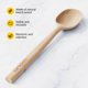 thumbnail image 3 of Cuchara grande de madera de haya COOKLIFE con acabado liso, 3 of 7