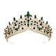 thumbnail image 3 of Tiara De Boda, Dije, Regalo, Pinza Para El Pelo, Diadema Para Cumpleaños, Graduación, Niñas, Estilo B, Verde Aureate, 3 of 3