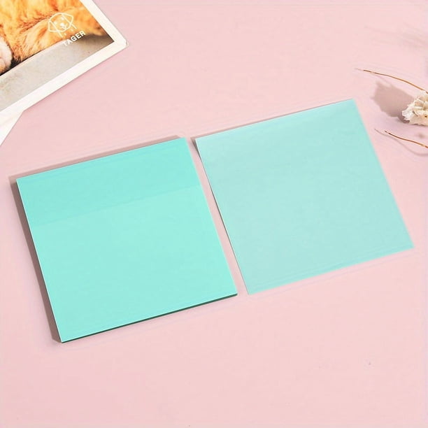 50 Sheets Creative Transparent PET Memo Pad - Perfect for School Supplies, Planner Stickers & Sticky Notes!