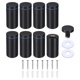 thumbnail image 1 of Tornillos de Separador de Señal de 1 x 2 Pulgadas Uxcell, 8 Juegos de Separadores de Pared de Acero Inoxidable, Negro, 1 of 6