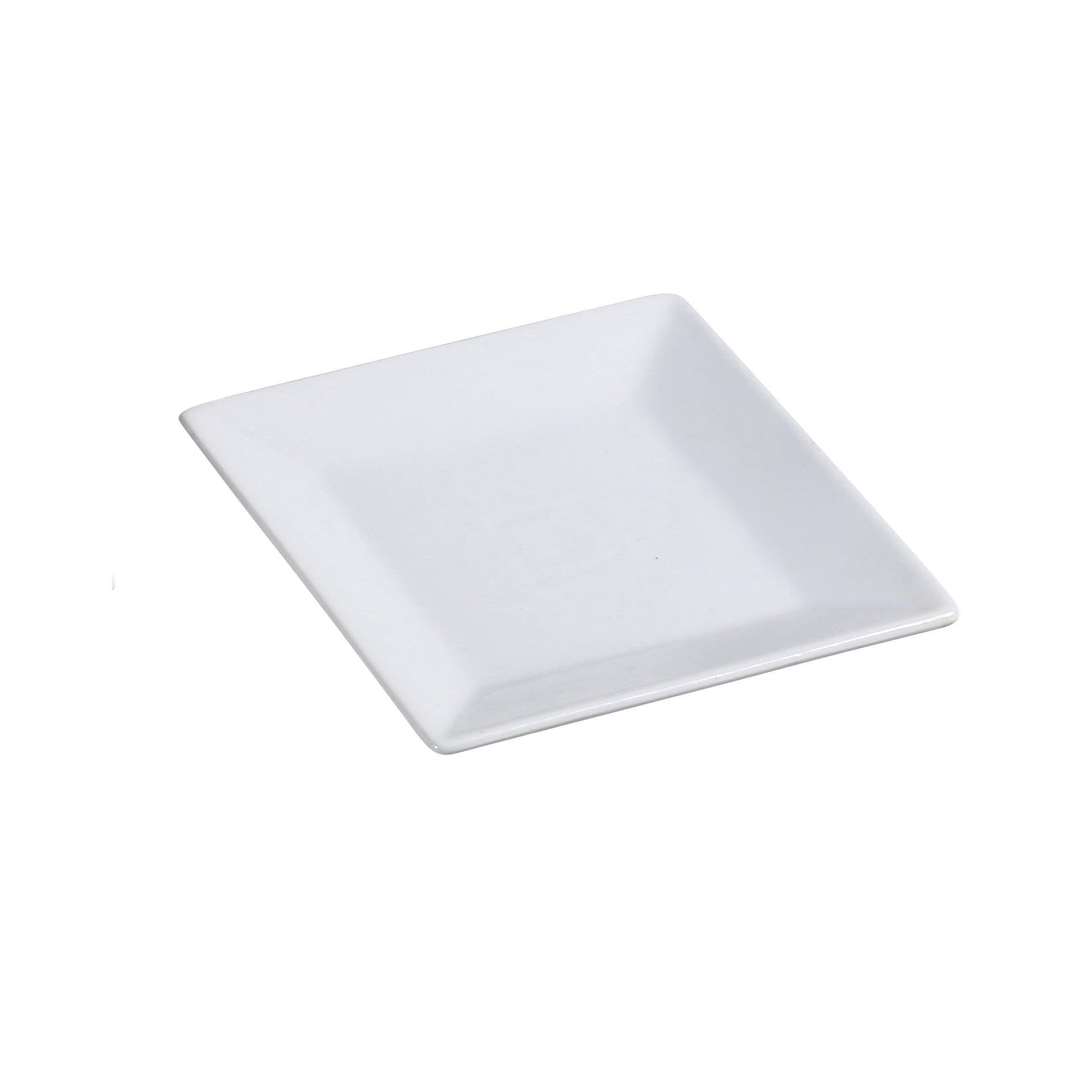 Plato Yanco Ml-107 Cuadrado De Porcelana Superblanco De 7 Cm (paquete De 36)
