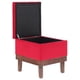 thumbnail image 2 of Pouf Baúl Emilia Rojo Felpa 45x45x46 cm, 2 of 3