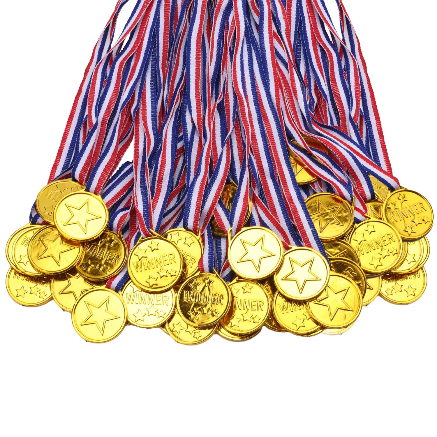 Medallas De Plástico Meecuppa Gold 100 Piezas Para Niños Awards
