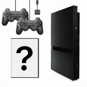Sony - Restored Playstation 2 Ps2 Slim Game Console With 2 Retrofam Controllers And Surprise Game (Refurbished)