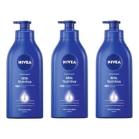 Nivea Crema Corporal Milk Para Piel Seca 1000Ml X3